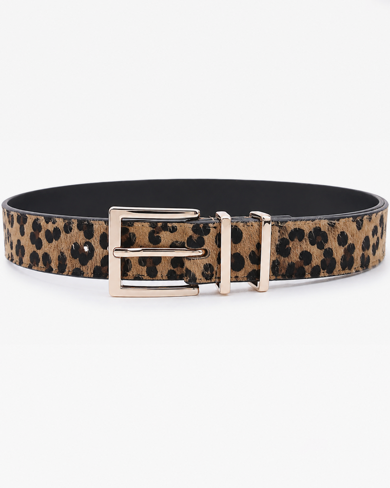 Ceinture motif leopard