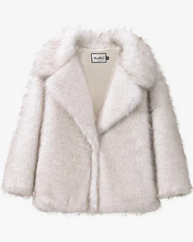 Manteau fausse fourrure femme