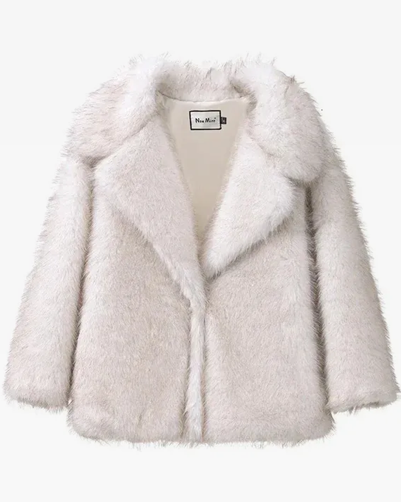 Manteau fausse fourrure femme